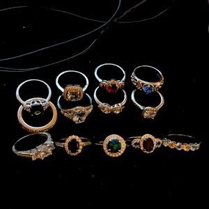 Size 9 ring bomb rings
